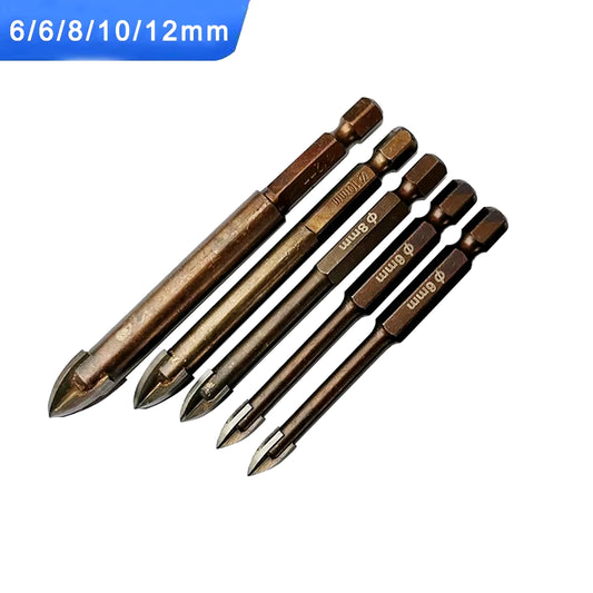 Multifunctional Cross Alloy Drill Bit Tip for Woodwork