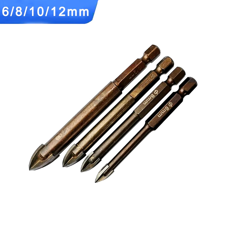 Multifunctional Cross Alloy Drill Bit Tip for Woodwork