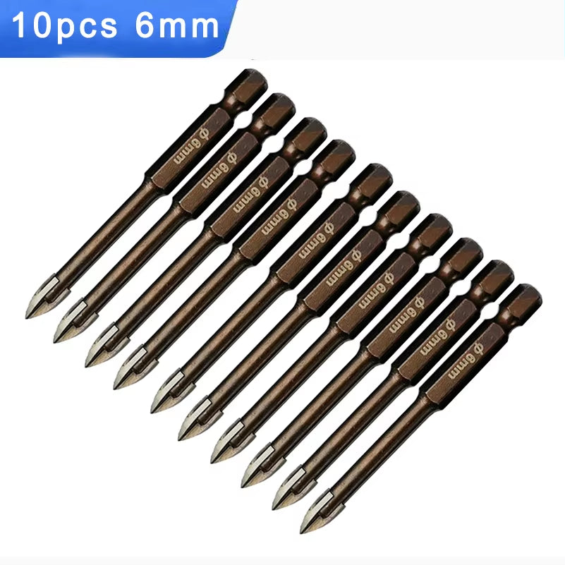 Multifunctional Cross Alloy Drill Bit Tip for Woodwork